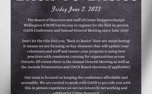 Memo 07-23 OACS Conference Registration 